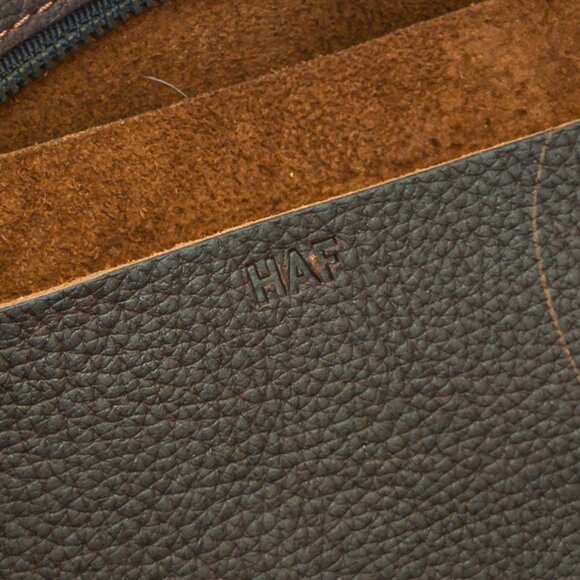 GFG Large Avery Tote Deluxe — Mocha Full-Grain Leather, Zipper Top, Rare Version - Picture 12 of 14